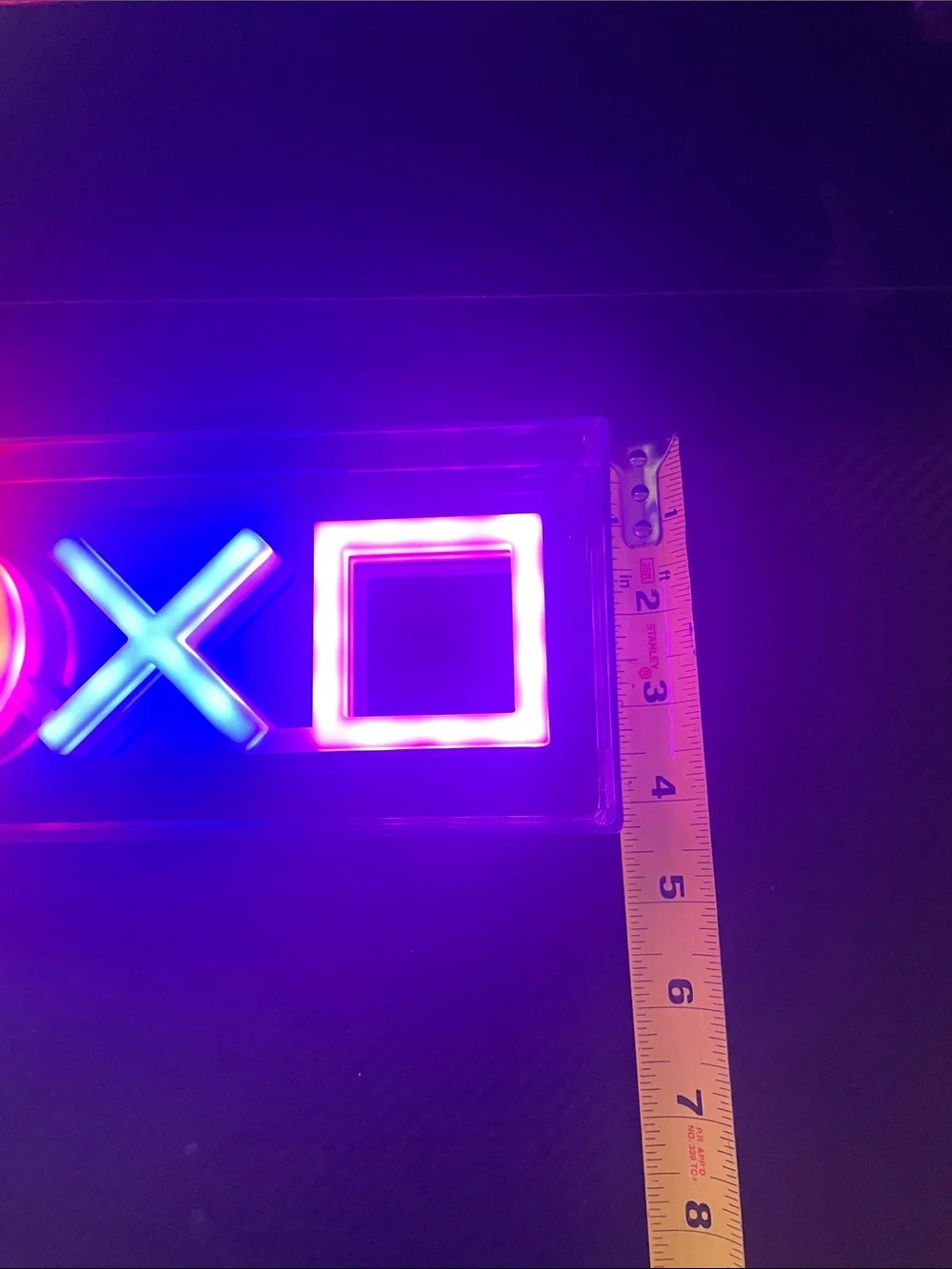 Sony Neon Controller Symbol LED Sign in Green, Red, Blue, Purple USB plug in.